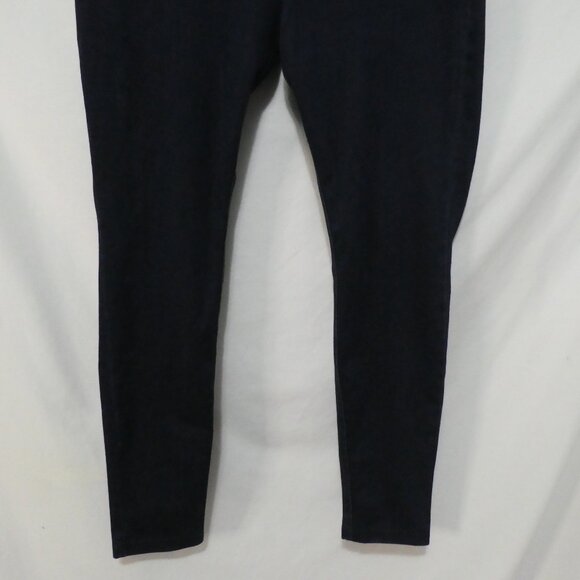 HUE | XL - extra large | Dark Blue Sleek Form-Fitting Slip-On Pants - Picture 7 of 16